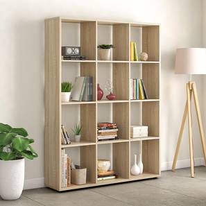 New Arrivals Living Room Furniture Design Armstrong Engineered Wood Bookshelf (Laminate Finish, Sonoma Oak, 3 x 4 Configuration)