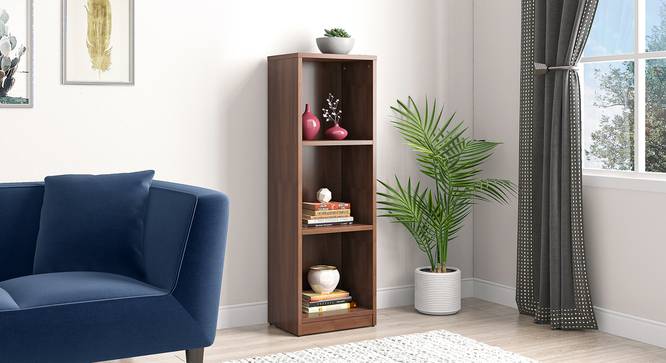 Darcia Engineered Wood Bookshelf in Rustik Walnut Finish (Laminate Finish) by Urban Ladder - Design 1 Full View - 528580