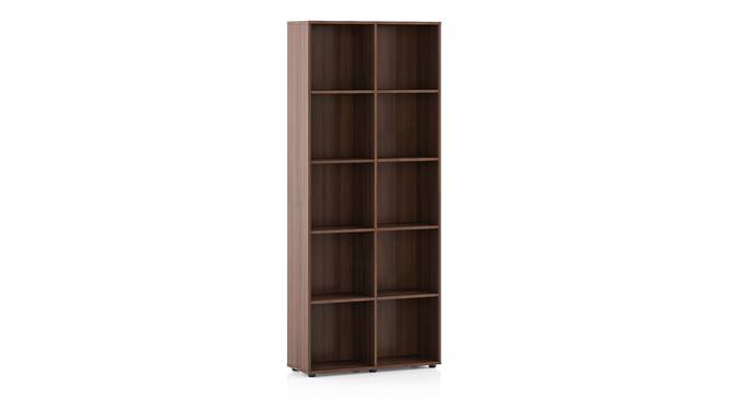 Darcia Engineered Wood Bookshelf in Rustik Walnut Finish (Laminate Finish) by Urban Ladder - Front View Design 1 - 528585