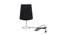 Emidio Black Cotton Shade Table Lamp With Nickel Metal Base (Nickel & Black) by Urban Ladder - Front View Design 1 - 528692