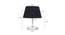 Gennaro Black Cotton Shade Table Lamp With Nickel Metal Base (Nickel & Black) by Urban Ladder - Design 1 Dimension - 528725