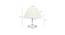 Dontey Beige Linen Shade Table Lamp With Nickel Metal Base (Nickel & Beige) by Urban Ladder - Design 1 Dimension - 528727