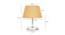 Ymelda Gold Cotton Shade Table Lamp With Nickel Metal Base (Nickel & Gold) by Urban Ladder - Design 1 Dimension - 528775