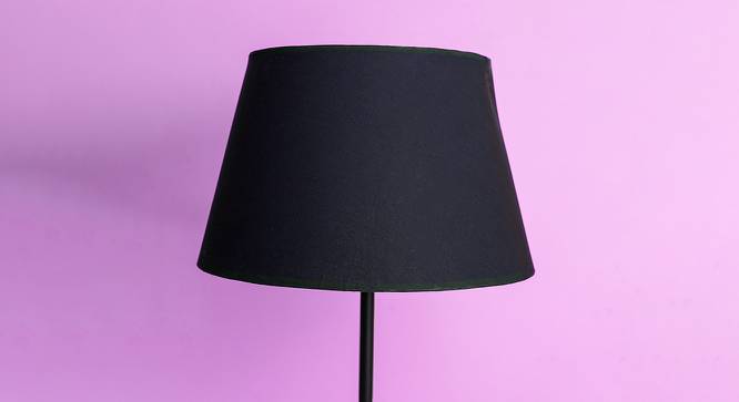Mavis Empire Shaped Cotton Lamp Shade in Black Colour (Black) by Urban Ladder - Front View Design 1 - 528795