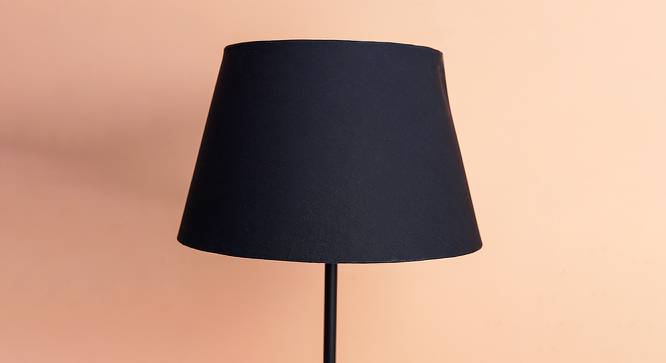 Rosalyn Empire Shaped Cotton Lamp Shade in Black Colour (Black) by Urban Ladder - Front View Design 1 - 528797