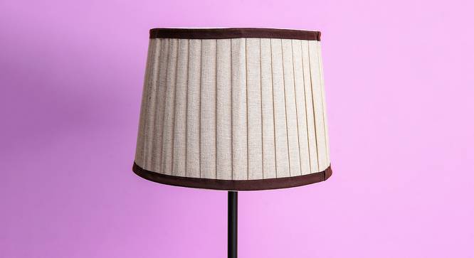 Azariah Empire Shaped Cotton Lamp Shade in Beige Colour (Beige) by Urban Ladder - Front View Design 1 - 528798