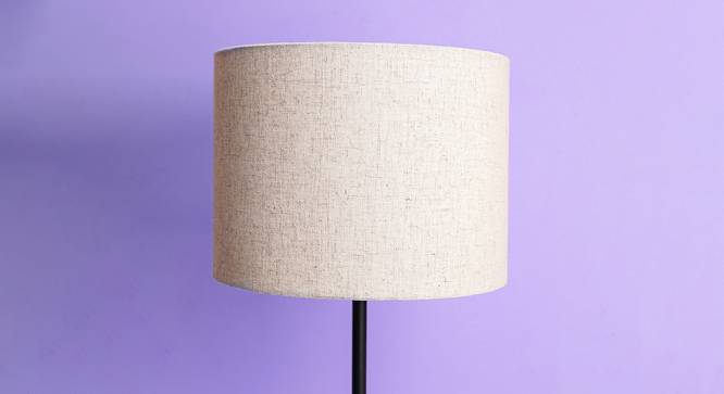 Jaylin Cylinder Shaped Linen Lamp Shade in Beige Colour (Beige) by Urban Ladder - Front View Design 1 - 528803