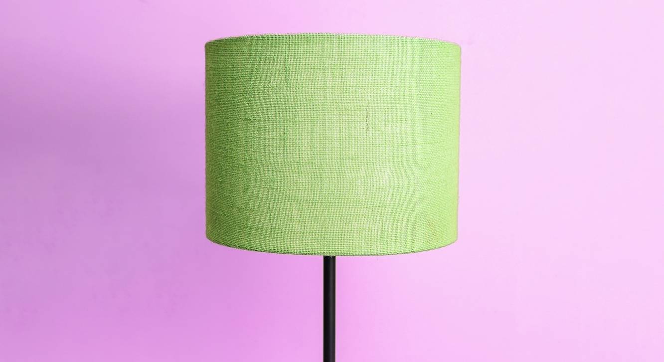 Fabric Lamp Shade in Green Colour Urban Ladder