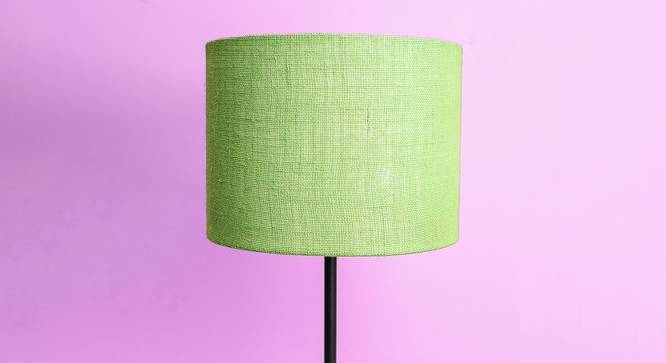 Cali Cylinder Shaped Jute Lamp Shade in Green Colour (Green) by Urban Ladder - Front View Design 1 - 528805