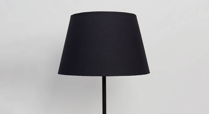 Lilianna Empire Shaped Cotton Lamp Shade in Black Colour (Black) by Urban Ladder - Cross View Design 1 - 528810