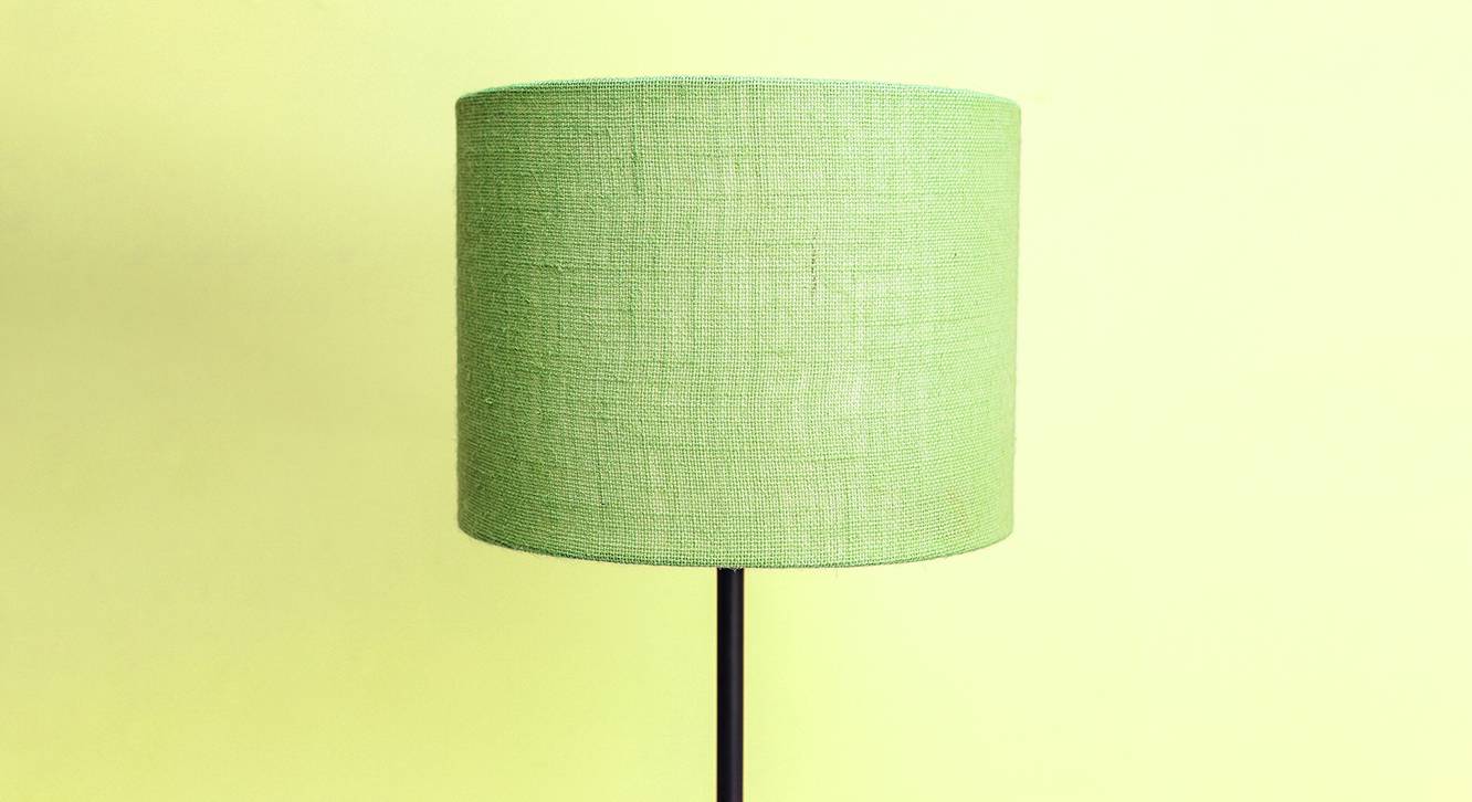 Fabric Lamp Shade in Green Colour Urban Ladder