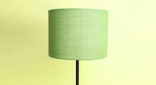 Everly Cylinder Shaped Jute Lamp Shade in Green Colour (Green) by Urban Ladder - Front View Design 1 - 528864