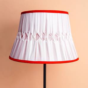 Lamp Shades Design Nellie Drum Shaped Silk Lamp Shade in White Colour (White)