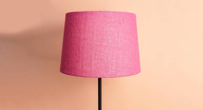 Karen Drum Shaped Jute Lamp Shade in Pink Colour (Pink) by Urban Ladder - Front View Design 1 - 528925