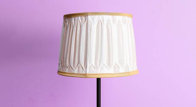 Sariah Empire Shaped Cotton Lamp Shade in White Colour (White) by Urban Ladder - Front View Design 1 - 528929