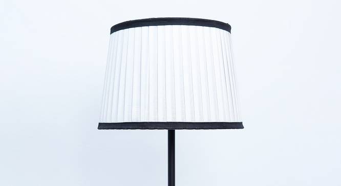 Amoura Drum Shaped Cotton Lamp Shade in White Colour (White) by Urban Ladder - Cross View Design 1 - 528936