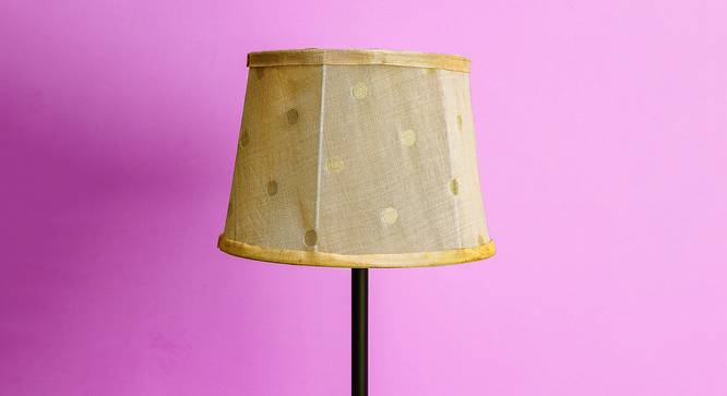 Marianna Drum Shaped Silk Lamp Shade in Yellow Colour (Yellow) by Urban Ladder - Front View Design 1 - 528991