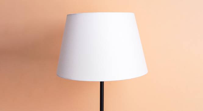 Bailee Empire Shaped Cotton Lamp Shade in White Colour (White) by Urban Ladder - Front View Design 1 - 528994