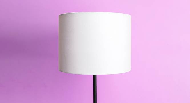 August Cylinder Shaped Cotton Lamp Shade in White Colour (White) by Urban Ladder - Front View Design 1 - 528998