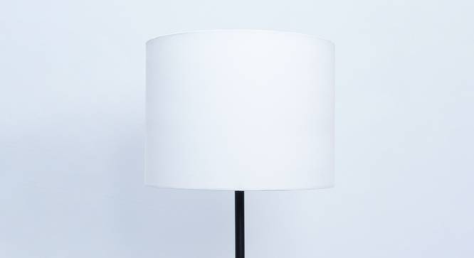 August Cylinder Shaped Cotton Lamp Shade in White Colour (White) by Urban Ladder - Cross View Design 1 - 529012