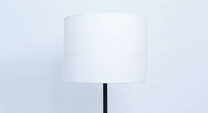 Halle Cylinder Shaped Cotton Lamp Shade in White Colour (White) by Urban Ladder - Cross View Design 1 - 529014