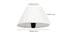 Rohan Coolie Shaped Cotton Lamp Shade in White Colour (White) by Urban Ladder - Design 1 Dimension - 529045
