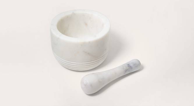 Vincenzo Mortar & Pestle (White) by Urban Ladder - Front View Design 1 - 529994