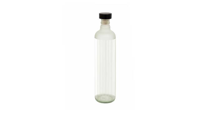 Bellamy Water Bottle with Wooden Stopper (Clear) by Urban Ladder - Cross View Design 1 - 530219