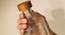 Mitchell Glass Bottle with Wood Stopper (Clear) by Urban Ladder - Front View Design 1 - 530247