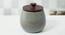 Leighton Jar with Wooden Lid (Aqua) by Urban Ladder - Cross View Design 1 - 530376