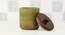 Benicio Jar With Wooden Lid (Green) by Urban Ladder - Cross View Design 1 - 530484