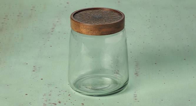 Maximo Jar with LiD (Clear) by Urban Ladder - Front View Design 1 - 530606