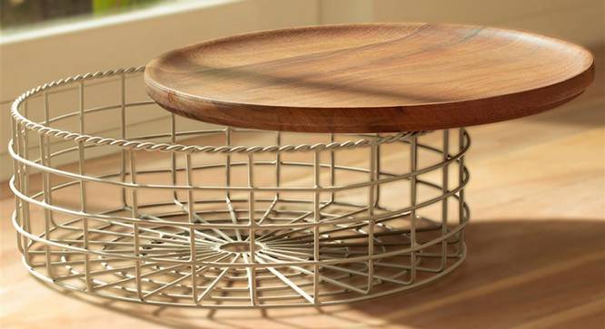 Kiaan Basket (Dove Grey) by Urban Ladder - Cross View Design 1 - 530659