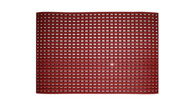 Arnel Maroon Solid PVC 15.7 x 23.6 inches Anti Skid Bath Mat (Maroon) by Urban Ladder - Design 1 Full View - 531146