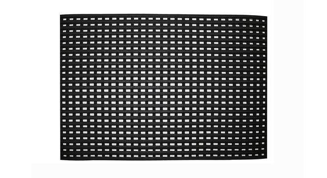 Bodie Black Solid PVC 15.7 x 23.6 inches Anti Skid Bath Mat (Black) by Urban Ladder - Design 1 Full View - 531150