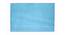Brandt Blue Solid PVC 15.7 x 23.6 inches Anti Skid Bath Mat (Transparent Blue) by Urban Ladder - Design 1 Full View - 531152
