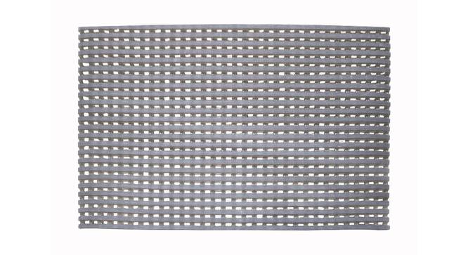 Cline Grey Solid PVC 23.2 x 33.4 inches Anti Skid Bath Mat (Grey) by Urban Ladder - Design 1 Full View - 531155