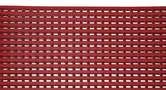 Baden Maroon Solid PVC 23.2 x 33.4 inches Anti Skid Bath Mat (Maroon) by Urban Ladder - Front View Design 1 - 531168