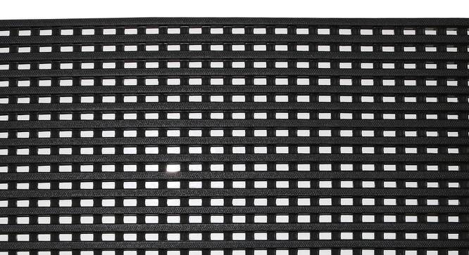 Bowman Black Solid PVC 23.2 x 33.4 inches Anti Skid Bath Mat (Black) by Urban Ladder - Front View Design 1 - 531172