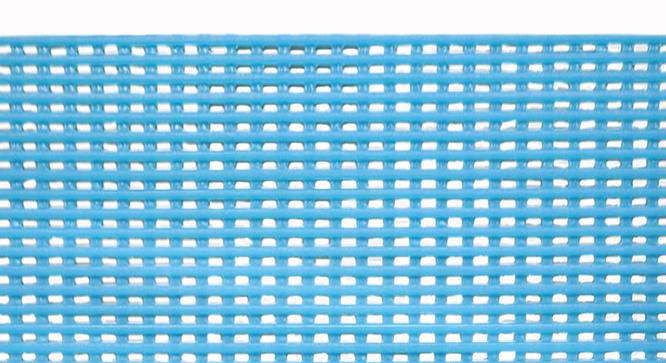 Brandt Blue Solid PVC 15.7 x 23.6 inches Anti Skid Bath Mat (Transparent Blue) by Urban Ladder - Front View Design 1 - 531173