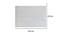 Allison White Solid PVC 15.7 x 23.6 inches Anti Skid Bath Mat (White) by Urban Ladder - Design 1 Dimension - 531207