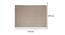 Beil Beige Solid PVC 15.7 x 23.6 inches Anti Skid Bath Mat (Beige) by Urban Ladder - Design 1 Dimension - 531209