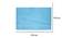 Brenner Blue Solid PVC 23.2 x 33.4 inches Anti Skid Bath Mat (Transparent Blue) by Urban Ladder - Rear View Design 1 - 531215