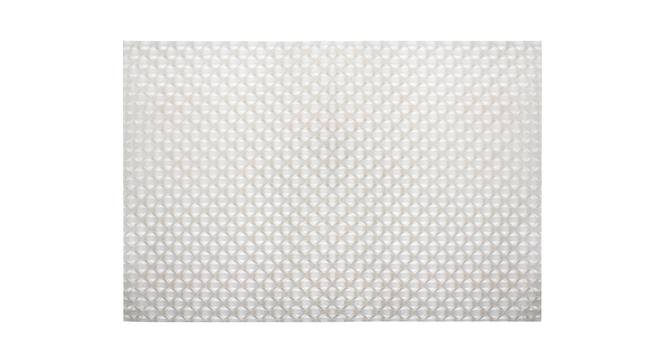 Jineo White Solid PVC 15.7 x 23.6 inches Anti Skid Bath Mat (Transparent White) by Urban Ladder - Design 1 Full View - 531258