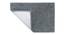 Rice Grey Solid Cotton 15.7 x 23.6 inches Anti Skid Bath Mat (Steel Grey) by Urban Ladder - Front View Design 1 - 531263