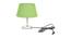 Bambie Light Green Jute Shade Table Lamp With Nickel Metal Base (Nickel & Light Green) by Urban Ladder - Front View Design 1 - 531304