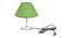 Donnetta Light Green Jute Shade Table Lamp With Nickel Metal Base (Nickel & Light Green) by Urban Ladder - Front View Design 1 - 531308