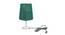 Kajetan Dark Green Jute Shade Table Lamp With Nickel Metal Base (Nickel & Dark Green) by Urban Ladder - Front View Design 1 - 531311