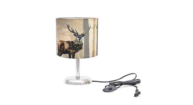 Jacopo Multicolor Silk Shade Table Lamp With Nickel Metal Base by Urban Ladder - Front View Design 1 - 531315