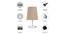 Caprise Grey Cotton Shade Table Lamp With Nickel Metal Base (Nickel & Grey) by Urban Ladder - Cross View Design 1 - 531331